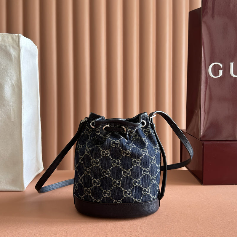 Mini Bucket Bag With Plaque