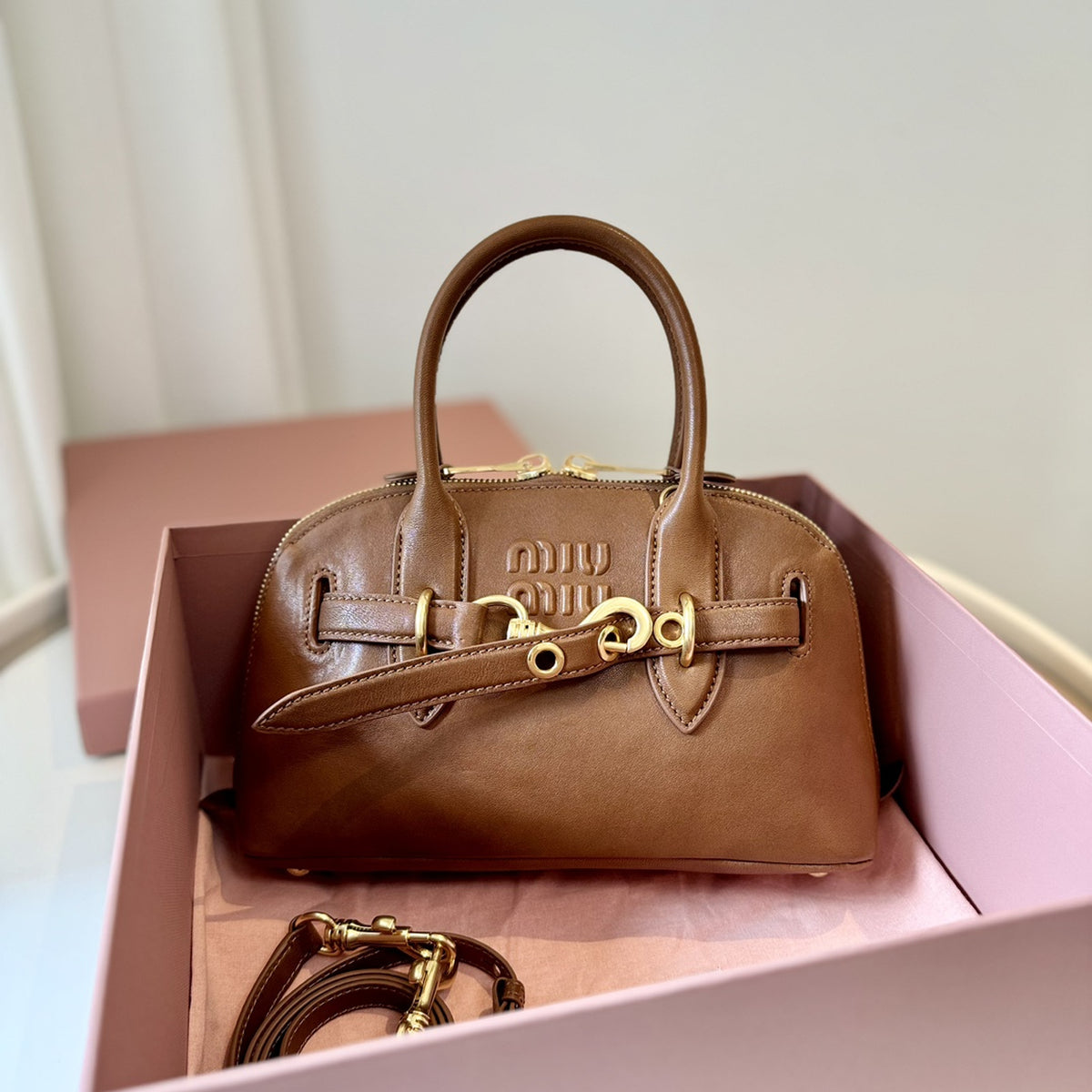Aventure Mini Nappa Leather Bag