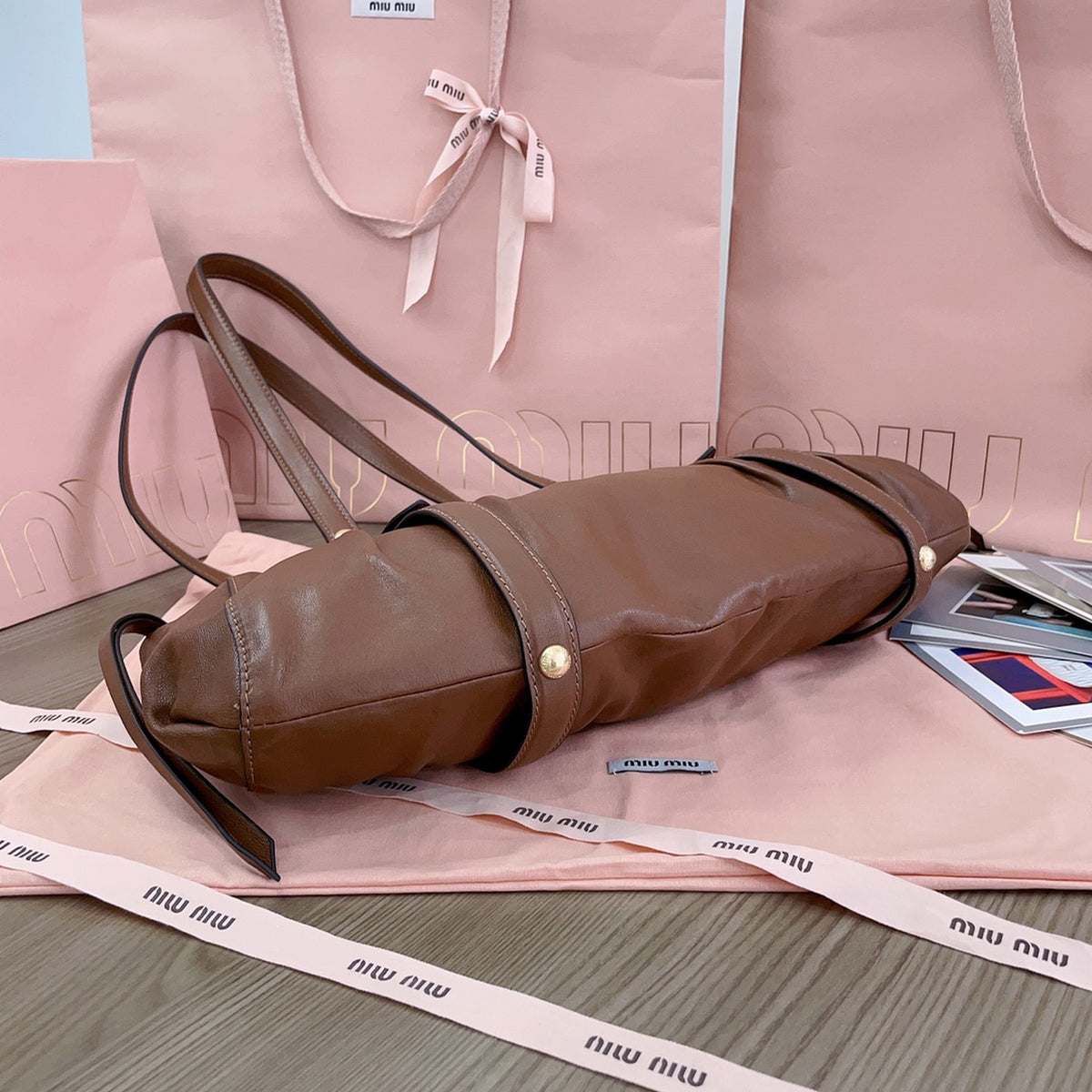 Joie Nappa Leather Shoulder Bag