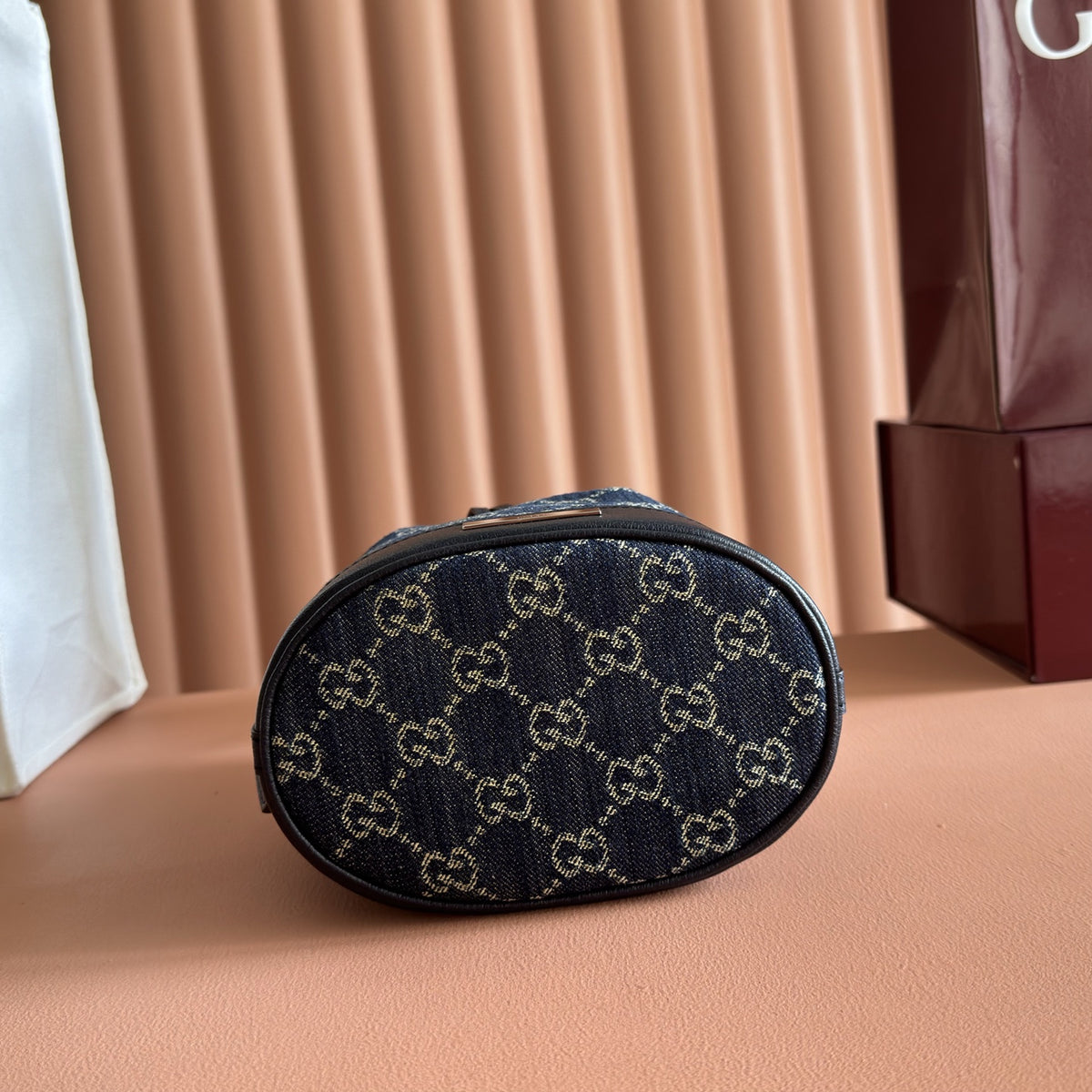 Mini Bucket Bag With Plaque