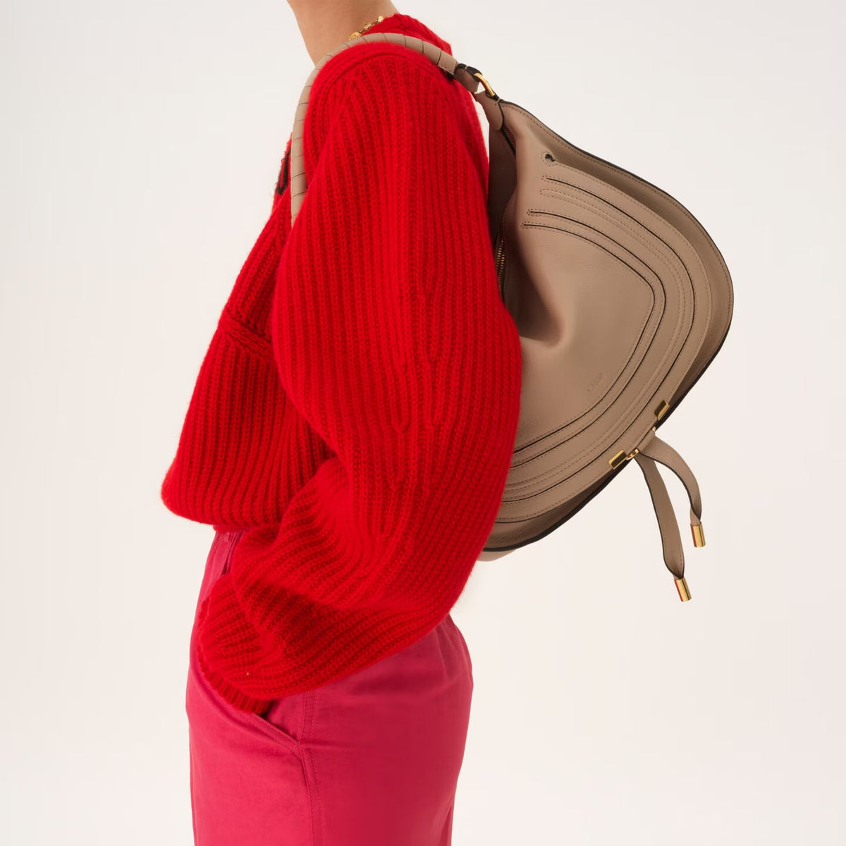 Marcie Shoulder Bag in Soft Leather
