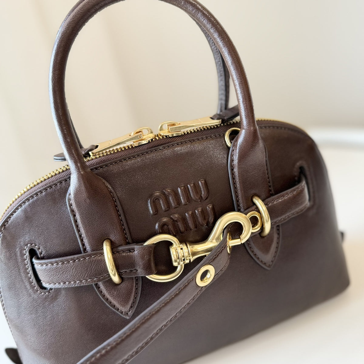 Aventure Mini Nappa Leather Bag
