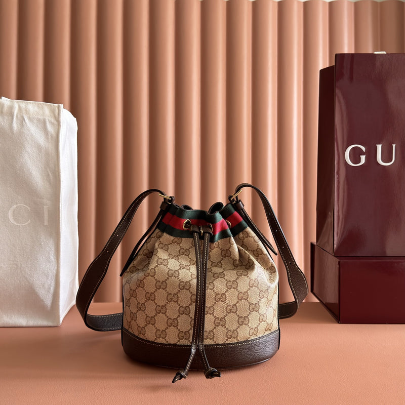 Mini Bucket Bag With Web