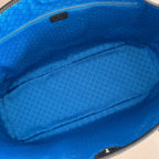 Leather-Trimmed Coated Canvas-Jacquard Tote