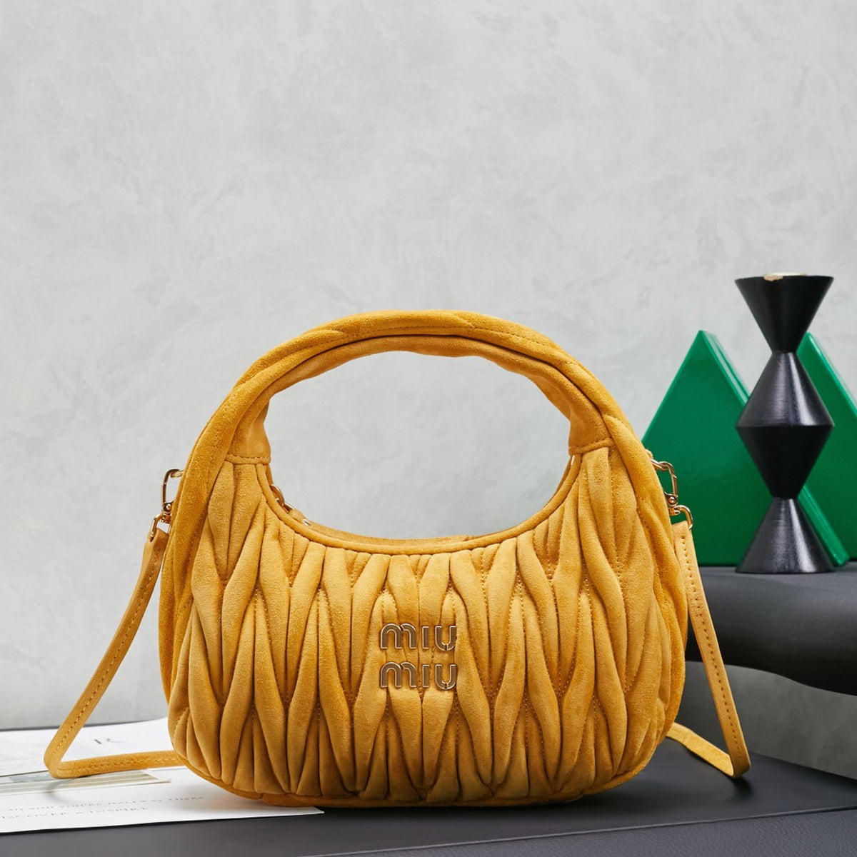 Wander Matelassé Nappa Leather Hobo Bag