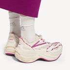 Eggshell/strawberry Pink