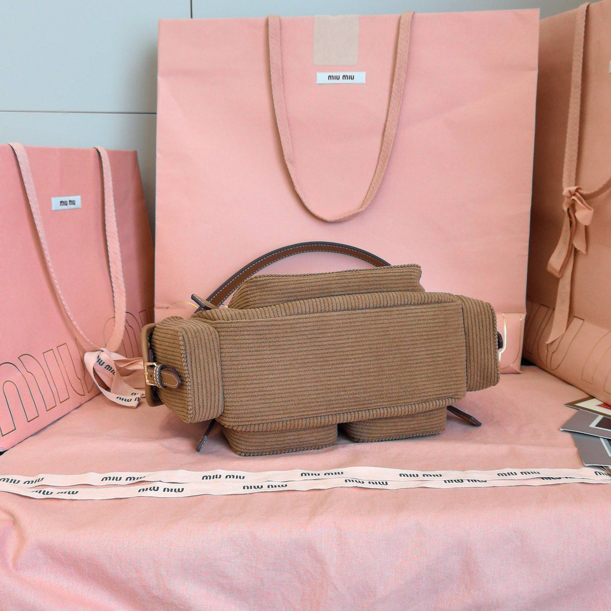 Women's Brown Shoulder Bag "Pocket