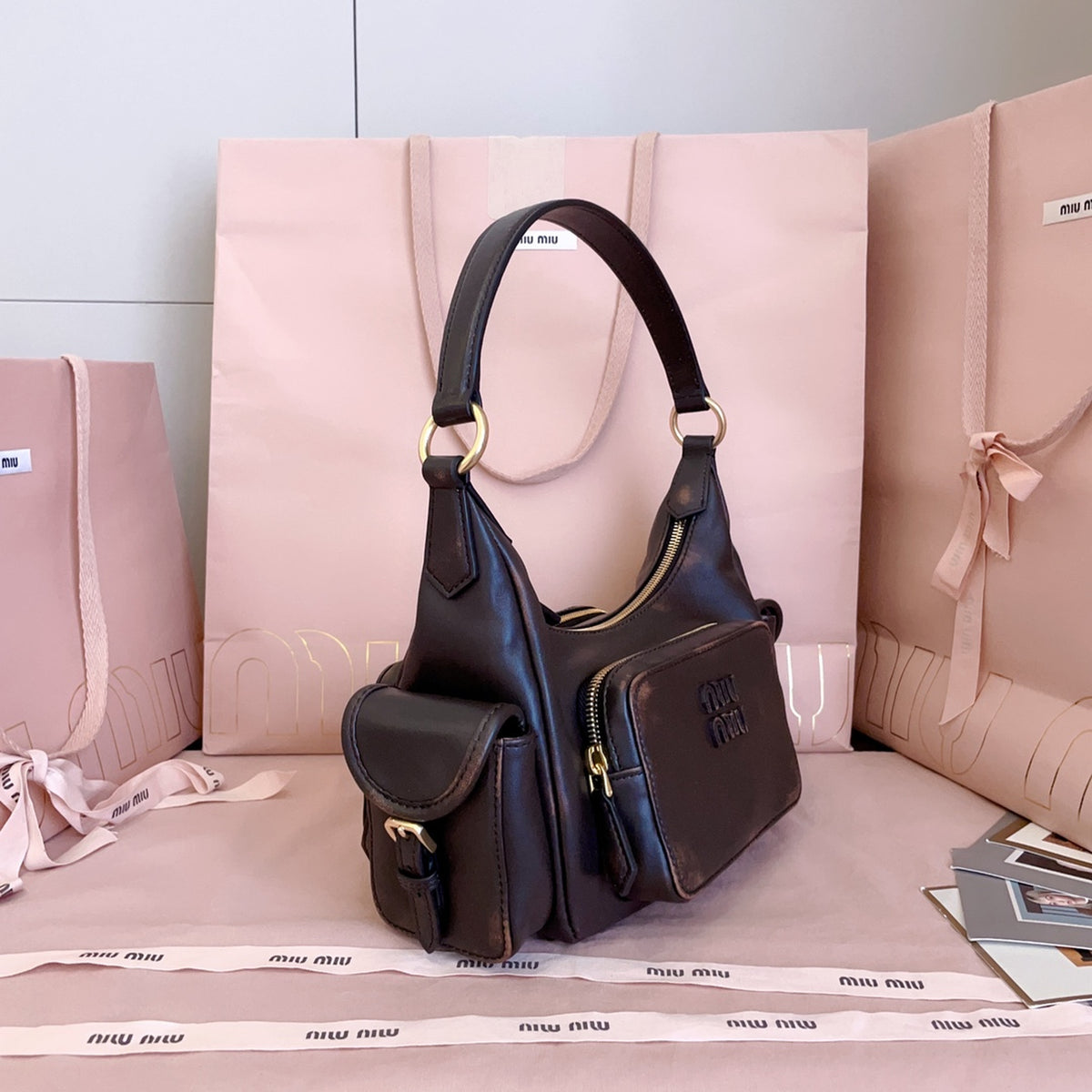 Pocket Nappa Leather Bag