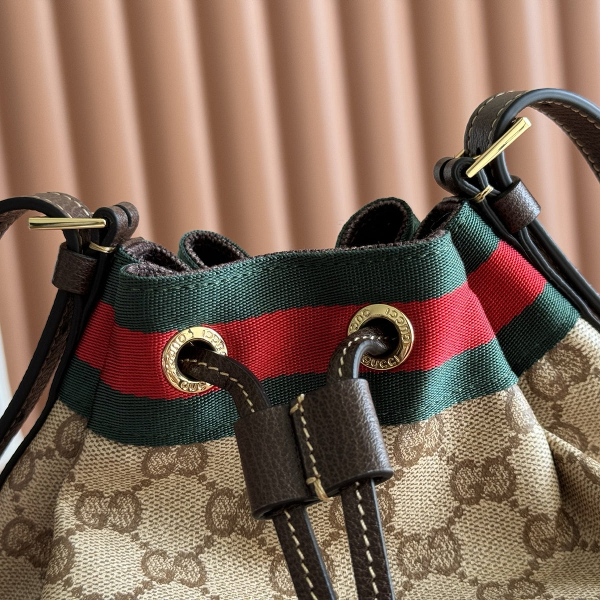 Mini Bucket Bag With Web