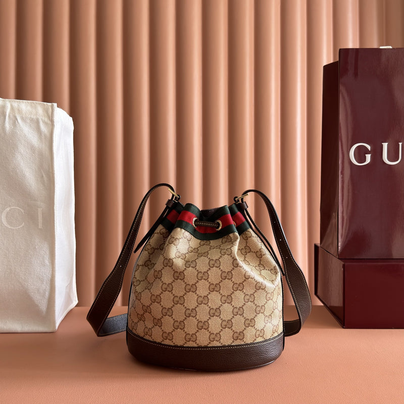 Mini Bucket Bag With Web