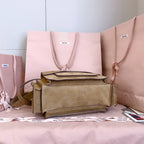 Women's Natural Suede Utilitaire Shopping Bag